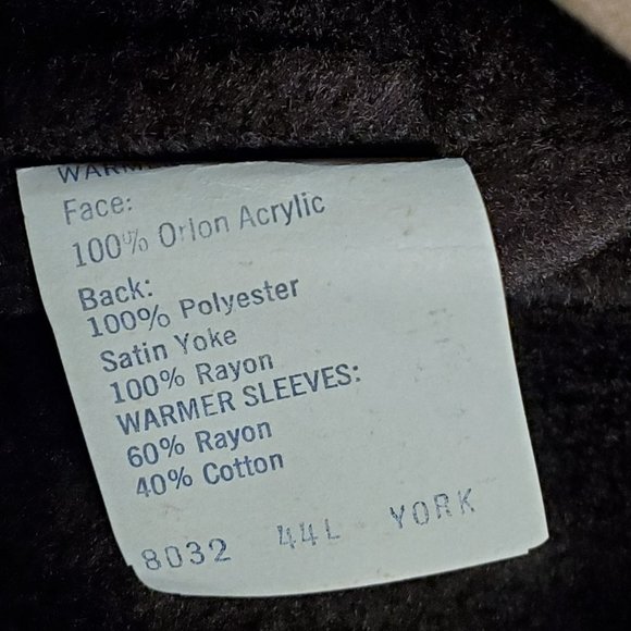 Dupont Zepel Rain/Stain Repeller tan/camel Men's Size 44L liner raincoat #8032 - Picture 9 of 10